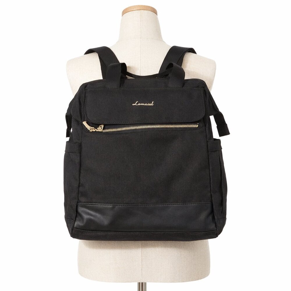 NWOT LOVEVOOK Black & Gold Wide Open Laptop Backpack